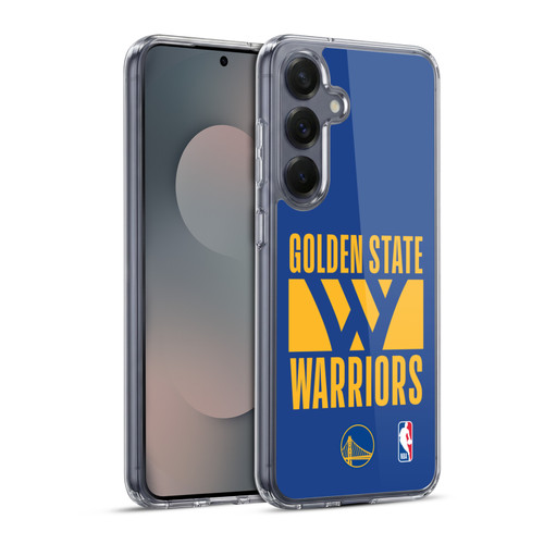 NBA Golden State Warriors Typography Soft Gel Case for Samsung Galaxy S25+ & MagSafe