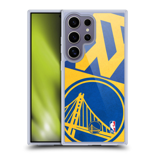NBA Golden State Warriors Half Oversized Soft Gel Case for Samsung Galaxy S25 Ultra & MagSafe