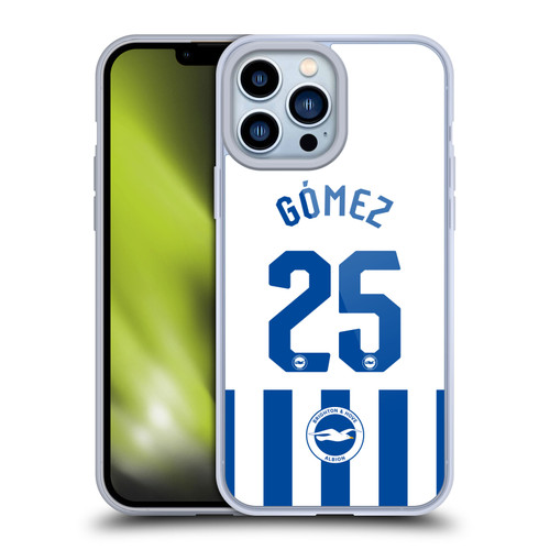 Brighton & Hove Albion F.C 2025/26 Players Home Kit Diego Gómez Soft Gel Case for Apple iPhone 13 Pro Max
