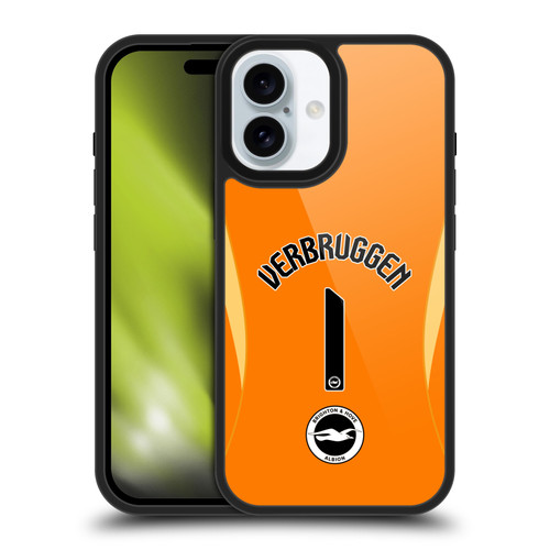 Brighton & Hove Albion F.C 2025/26 Players Home Kit Bart Verbruggen Gel Armour Case For Apple iPhone 16
