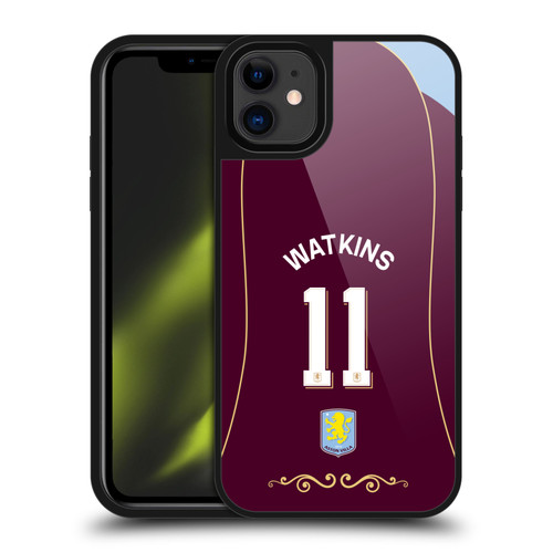 Aston Villa Football Club 2025/26 Players Home Kit 1st Group Ollie Watkins Gel Armour Case For Apple iPhone 11
