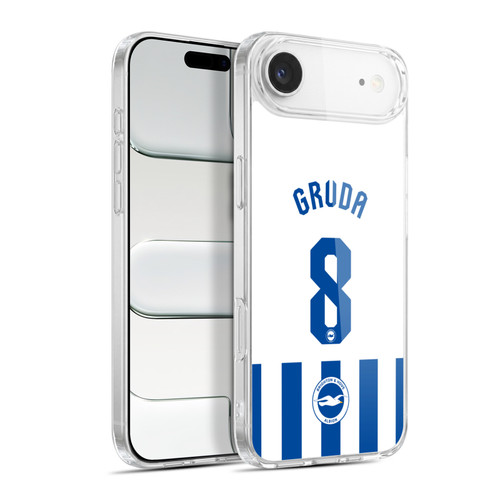 Brighton & Hove Albion F.C 2025/26 Players Home Kit Brajan Gruda Soft Gel Case for Apple iPhone 17 Air