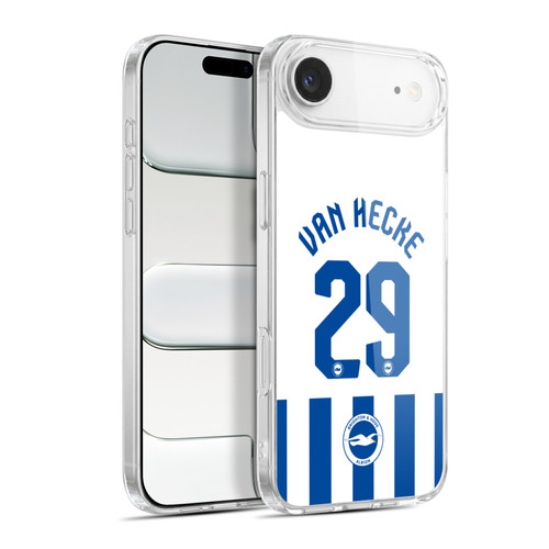 Brighton & Hove Albion F.C 2025/26 Players Home Kit Jan Paul van Hecke Soft Gel Case for Apple iPhone 17 Air