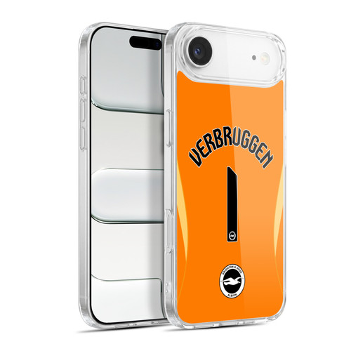 Brighton & Hove Albion F.C 2025/26 Players Home Kit Bart Verbruggen Soft Gel Case for Apple iPhone 17 Air