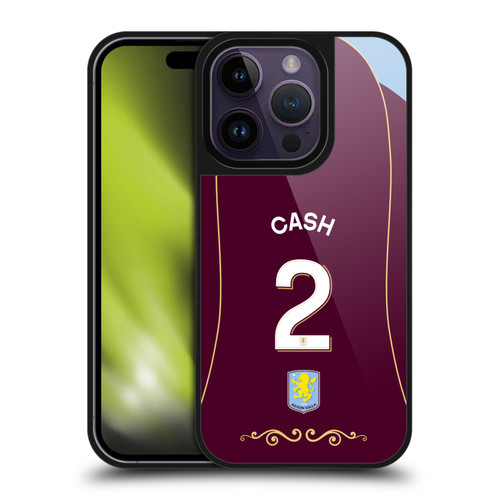 Aston Villa Football Club 2025/26 Players Home Kit 1st Group Matty Cash Gel Armour Case For Apple iPhone 14 Pro