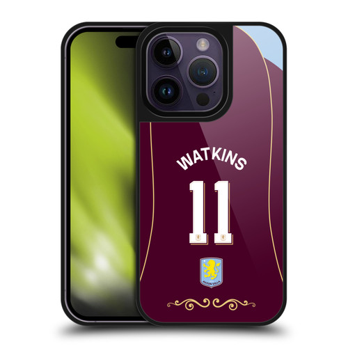 Aston Villa Football Club 2025/26 Players Home Kit 1st Group Ollie Watkins Gel Armour Case For Apple iPhone 14 Pro