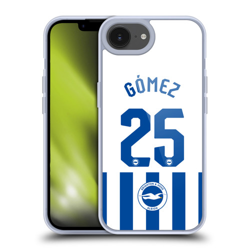 Brighton & Hove Albion F.C 2025/26 Players Home Kit Diego Gómez Soft Gel Case for Apple iPhone 16e