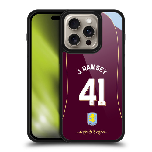Aston Villa Football Club 2025/26 Players Home Kit 2nd Group Donyell Malen Gel Armour Case For Apple iPhone 16 Pro