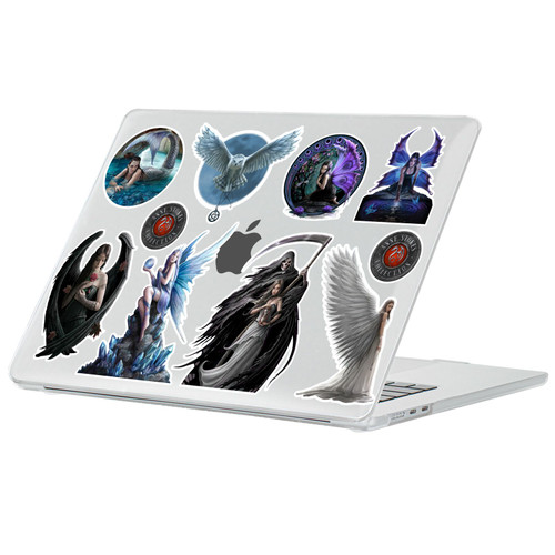 Anne Stokes Fantasy Art Collection Mythical Creatures Clear Hard Crystal Armour Laptop Case for Apple MacBook Air 13.6" A2681/A3113/A3240/A3449 2022/2024/2025/2026