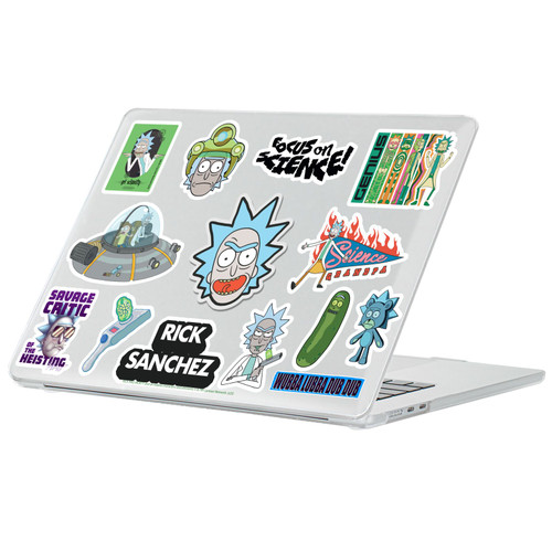 Rick And Morty Icons Rick Sanchez Clear Hard Crystal Armour Laptop Case for Apple MacBook Air 13.6" A2681/A3113/A3240 2022/2024/2025