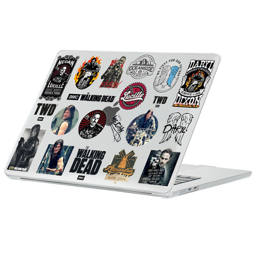 AMC The Walking Dead Icons Survivors Clear Hard Crystal Armour Laptop Case for Apple MacBook Air 13.6" A2681/A3113/A3240/A3449 2022/2024/2025/2026
