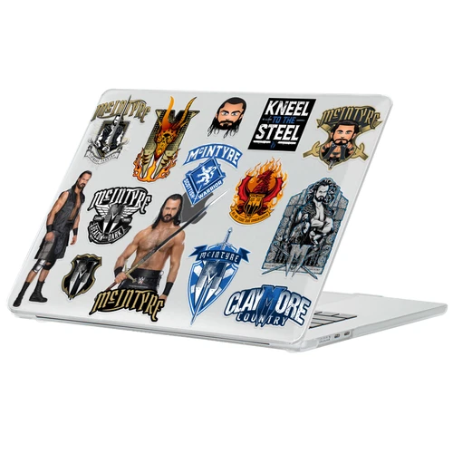 WWE Drew McIntyre Icons Clear Hard Crystal Armour Laptop Case for Apple MacBook Air 13.6" A2681/A3113/A3240 2022/2024/2025