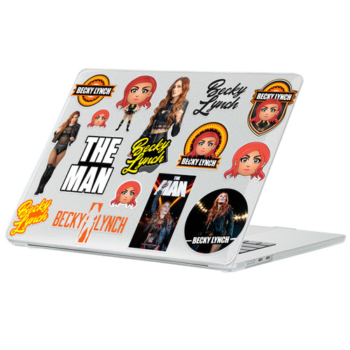 WWE Becky Lynch Icons Clear Glitter Hard Crystal Armour Laptop Case for Apple MacBook Air 13.6" A2681/A3113/A3240/A3449 2022/2024/2025/2026