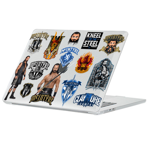 WWE Drew McIntyre Icons Clear Glitter Hard Crystal Armour Laptop Case for Apple MacBook Air 13.6" M2 A2681/M3 A3113/M4 A3240 2022/2024/2025