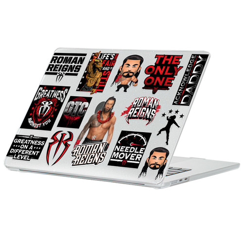 WWE Roman Reigns Icons Clear Glitter Hard Crystal Armour Laptop Case for Apple MacBook Air 13.6" M2 A2681/M3 A3113/M4 A3240 2022/2024/2025