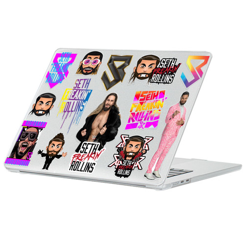 WWE Seth Rollins Icons Clear Glitter Hard Crystal Armour Laptop Case for Apple MacBook Air 13.6" A2681/A3113/A3240/A3449 2022/2024/2025/2026