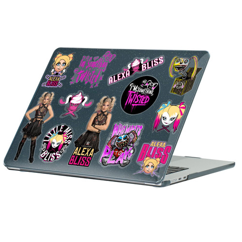WWE Alexa Bliss Icons Black Glitter Hard Crystal Armour Laptop Case for Apple MacBook Air 13.6" A2681/A3113/A3240/A3449 2022/2024/2025/2026