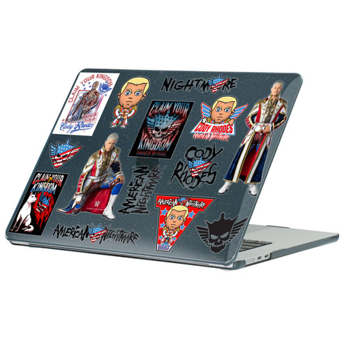 WWE Cody Rhodes Icons Black Glitter Hard Crystal Armour Laptop Case for Apple MacBook Air 13.6" A2681/A3113/A3240/A3449 2022/2024/2025/2026