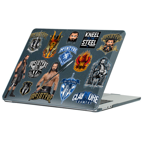 WWE Drew McIntyre Icons Black Glitter Hard Crystal Armour Laptop Case for Apple MacBook Air 13.6" A2681/A3113/A3240/A3449 2022/2024/2025/2026