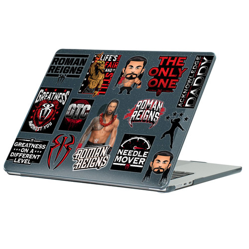 WWE Roman Reigns Icons Black Glitter Hard Crystal Armour Laptop Case for Apple MacBook Air 13.6" A2681/A3113/A3240/A3449 2022/2024/2025/2026