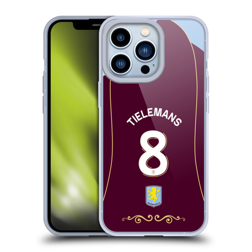 Aston Villa Football Club 2025/26 Players Home Kit 1st Group Youri Tielemans Soft Gel Case for Apple iPhone 13 Pro
