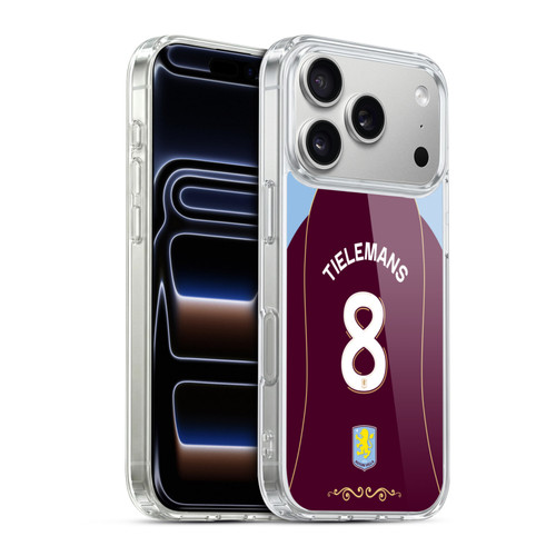 Aston Villa Football Club 2025/26 Players Home Kit 1st Group Youri Tielemans Soft Gel Case for Apple iPhone 17 Pro