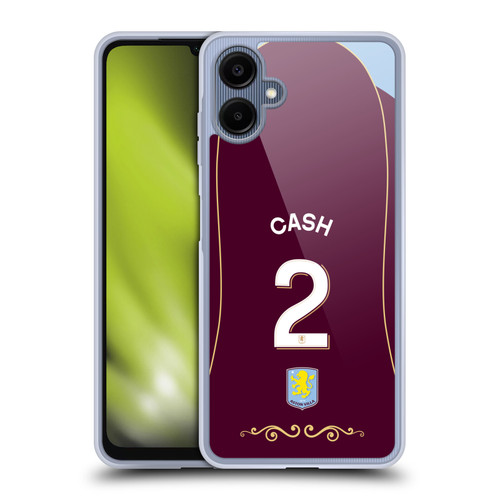 Aston Villa Football Club 2025/26 Players Home Kit 1st Group Matty Cash Soft Gel Case for Samsung Galaxy A06 4G