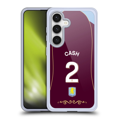 Aston Villa Football Club 2025/26 Players Home Kit 1st Group Matty Cash Soft Gel Case for Samsung Galaxy S24 5G