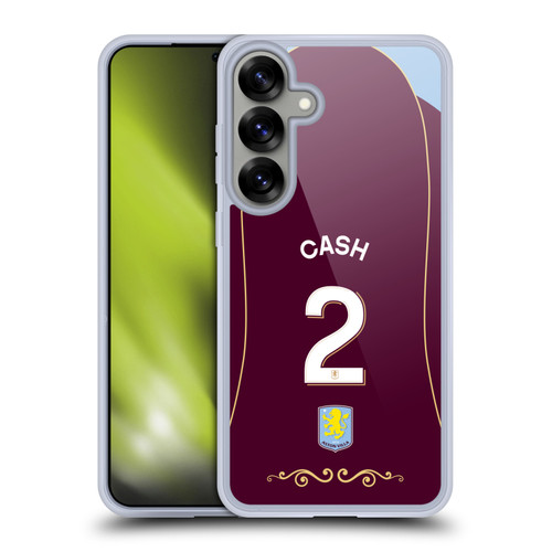 Aston Villa Football Club 2025/26 Players Home Kit 1st Group Matty Cash Soft Gel Case for Samsung Galaxy S25+