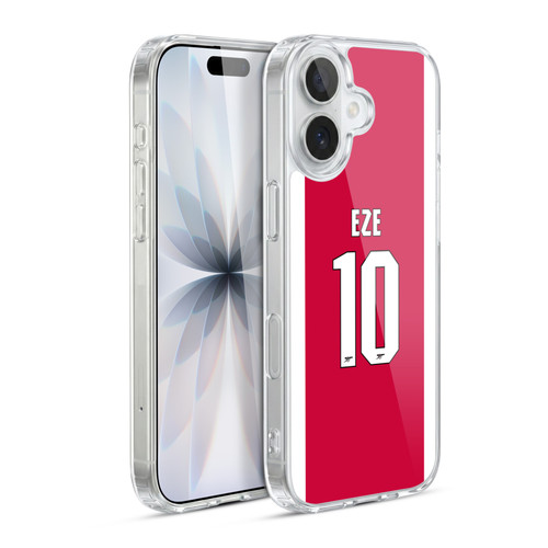 Arsenal FC 2025/26 Players Home Kit 1st Group Eberechi Eze Soft Gel Case for Apple iPhone 17