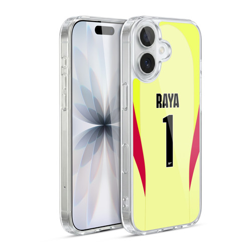 Arsenal FC 2025/26 Players Home Kit 1st Group David Raya Soft Gel Case for Apple iPhone 17