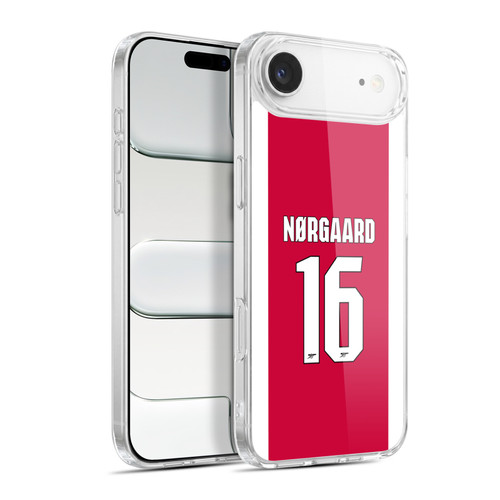 Arsenal FC 2025/26 Players Home Kit 1st Group Christian Nørgaard Soft Gel Case for Apple iPhone 17 Air