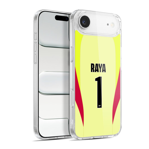 Arsenal FC 2025/26 Players Home Kit 1st Group David Raya Soft Gel Case for Apple iPhone 17 Air