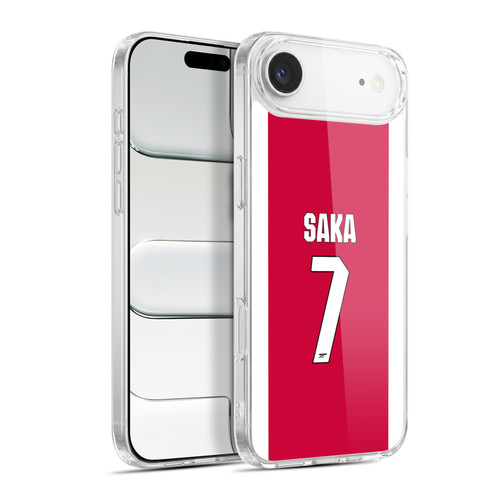 Arsenal FC 2025/26 Players Home Kit 1st Group Bukayo Saka Soft Gel Case for Apple iPhone 17 Air