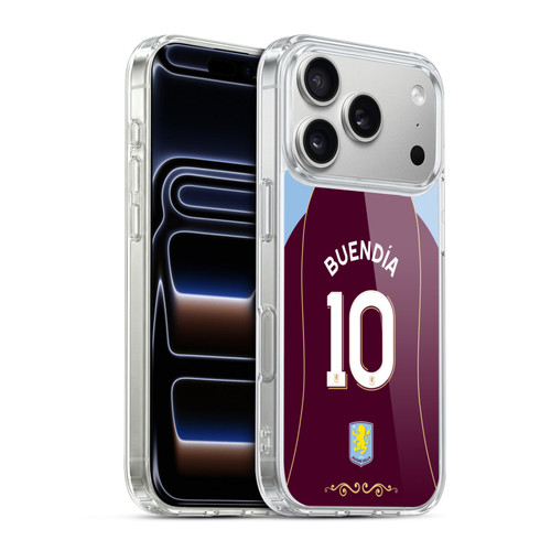 Aston Villa Football Club 2025/26 Players Home Kit 2nd Group Emiliano Buendía Soft Gel Case for Apple iPhone 17 Pro