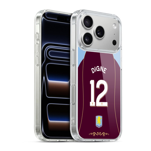 Aston Villa Football Club 2025/26 Players Home Kit 2nd Group Lucas Digne Soft Gel Case for Apple iPhone 17 Pro