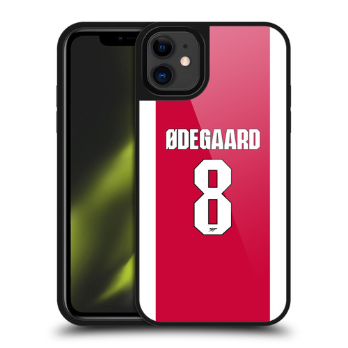 Arsenal FC 2025/26 Players Home Kit 1st Group Martin Ødegaard Gel Armour Case For Apple iPhone 11