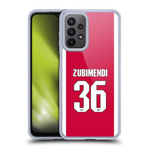 Arsenal FC 2025/26 Players Home Kit 1st Group Martín Zubimendi Soft Gel Case for Samsung Galaxy A23 / 5G (2022)