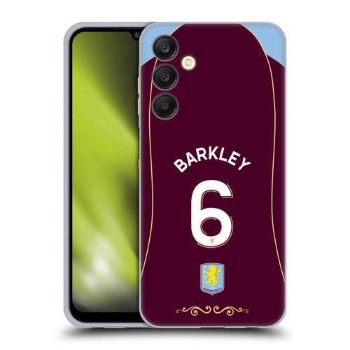 Aston Villa Football Club 2025/26 Players Home Kit 2nd Group Ross Barkley Soft Gel Case for Samsung Galaxy A25 5G