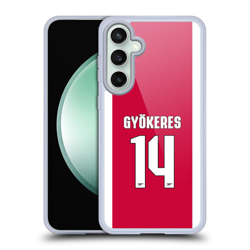 Arsenal FC 2025/26 Players Home Kit 1st Group Viktor Gyökeres Soft Gel Case for Samsung Galaxy S23 FE 5G