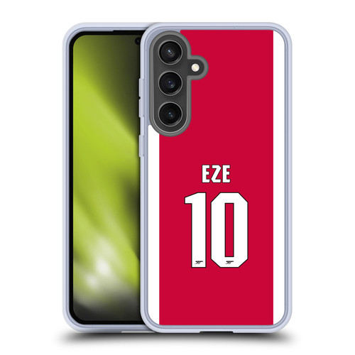 Arsenal FC 2025/26 Players Home Kit 1st Group Eberechi Eze Soft Gel Case for Samsung Galaxy S24 FE