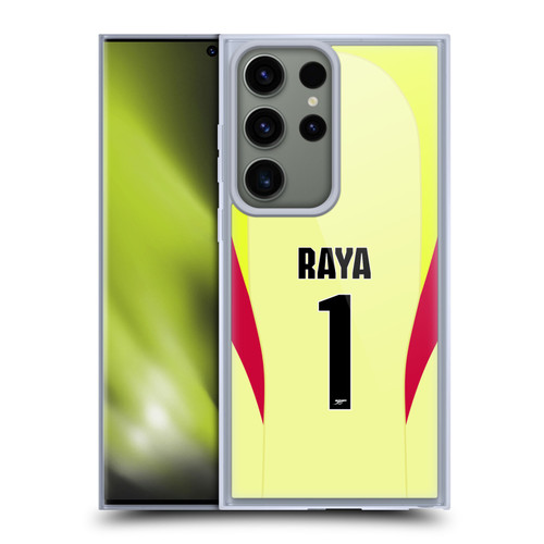 Arsenal FC 2025/26 Players Home Kit 1st Group David Raya Soft Gel Case for Samsung Galaxy S23 Ultra 5G