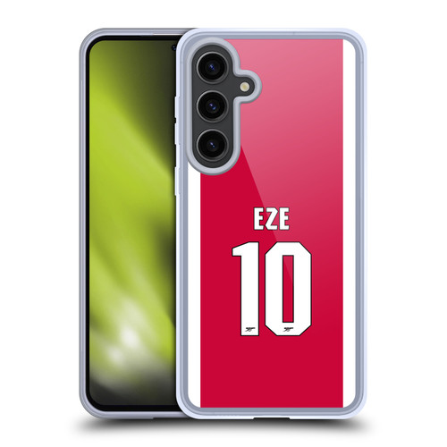Arsenal FC 2025/26 Players Home Kit 1st Group Eberechi Eze Soft Gel Case for Samsung Galaxy S24+ 5G