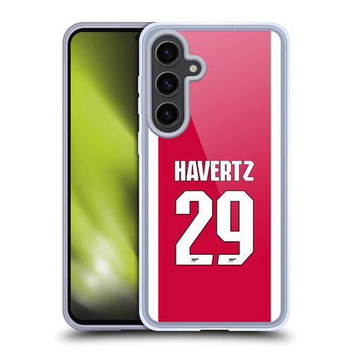 Arsenal FC 2025/26 Players Home Kit 1st Group Kai Havertz Soft Gel Case for Samsung Galaxy S24+ 5G