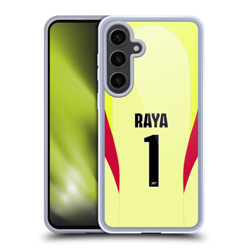 Arsenal FC 2025/26 Players Home Kit 1st Group David Raya Soft Gel Case for Samsung Galaxy S24+ 5G