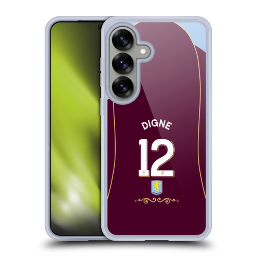 Aston Villa Football Club 2025/26 Players Home Kit 2nd Group Lucas Digne Soft Gel Case for Samsung Galaxy S25
