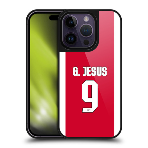 Arsenal FC 2025/26 Players Home Kit 2nd Group Gabriel Jesus Gel Armour Case For Apple iPhone 14 Pro