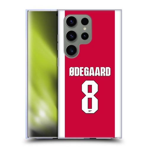 Arsenal FC 2025/26 Players Home Kit 1st Group Martin Ødegaard Soft Gel Case for Samsung Galaxy S24 Ultra 5G
