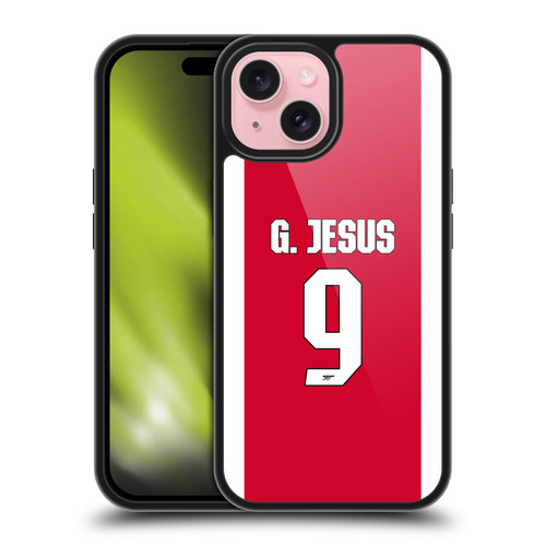 Arsenal FC 2025/26 Players Home Kit 2nd Group Gabriel Jesus Gel Armour Case For Apple iPhone 15
