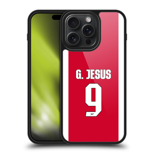 Arsenal FC 2025/26 Players Home Kit 2nd Group Gabriel Jesus Gel Armour Case For Apple iPhone 15 Pro Max